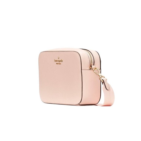 New Kate Spade Madison Mini Camera Bag Saffiano Leather Conch Pink - Picture 3 of 5